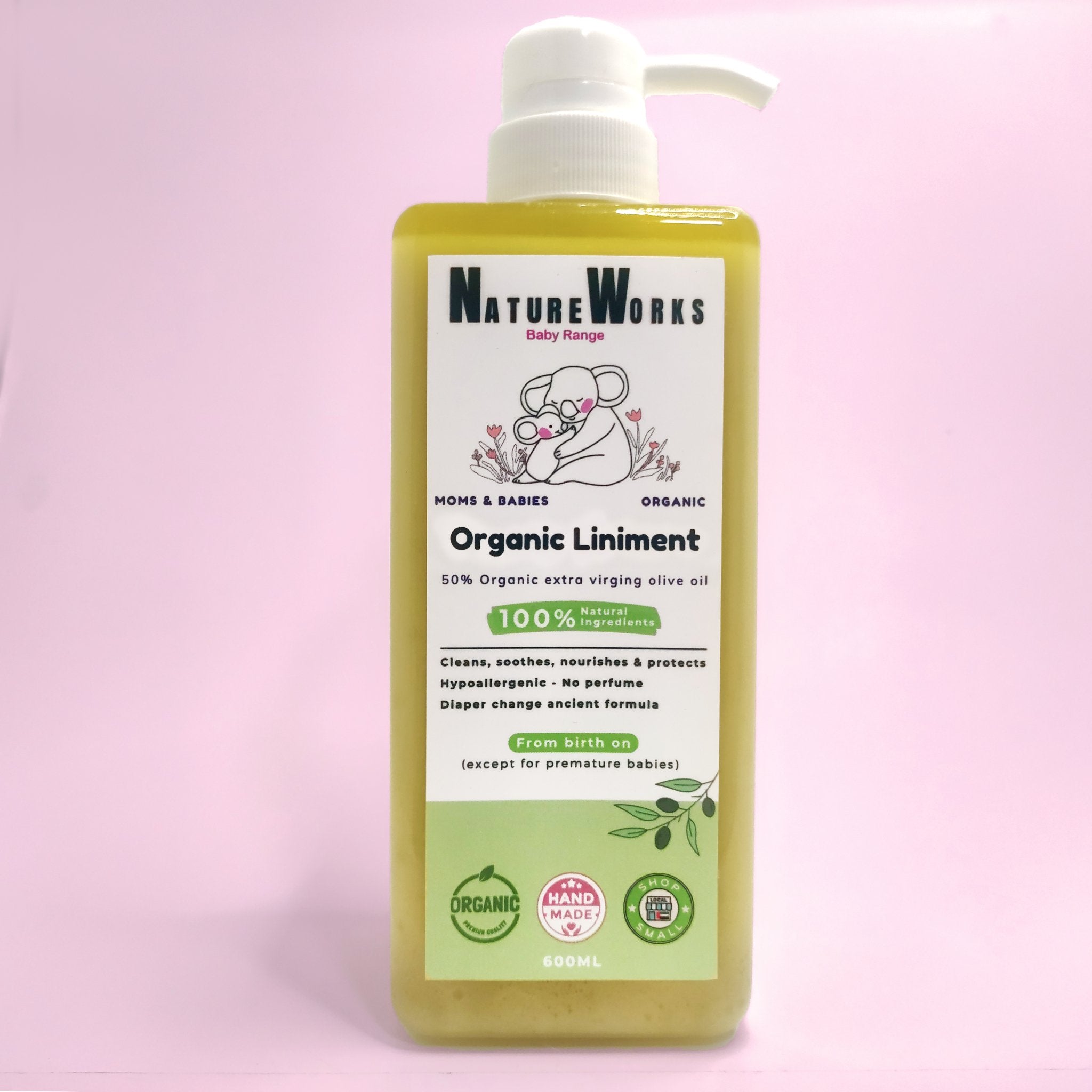 Oleo calcareous Liniment - Diaper change - 600ml - Natureworks.store -