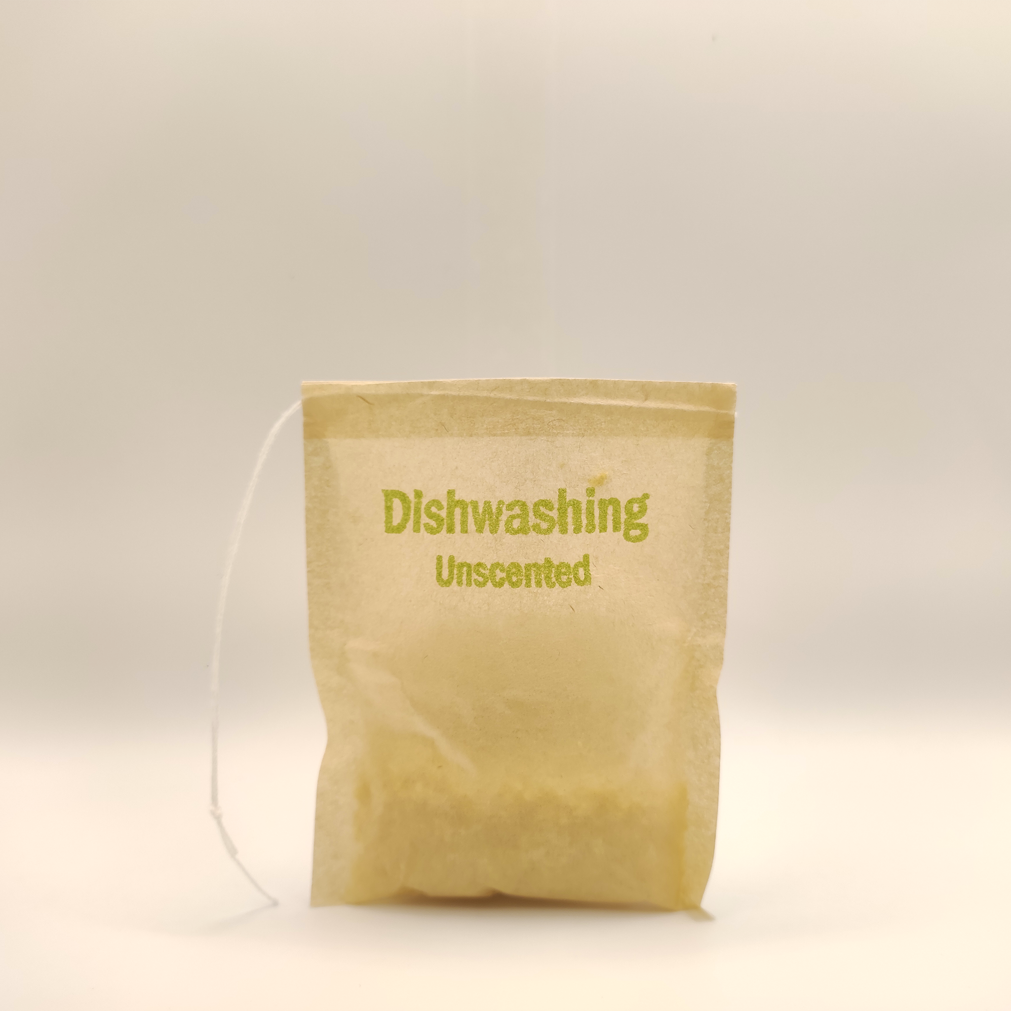 Powdered - Eco friendly - Non-toxic - Hypoallergenic - Baby safe - Pet safe - Only natural essential ingredients - Affordable. Dishwashing liquid powder in a paper bag